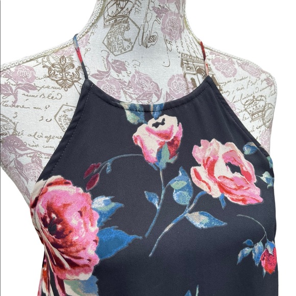 Everly Floral Halter Dress Size M - Picture 9 of 11